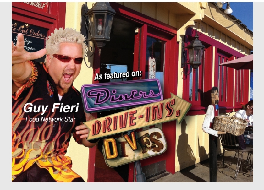 As seen on food Network TV's Diners, Drive-Ins and Dives with Guy Fieri!